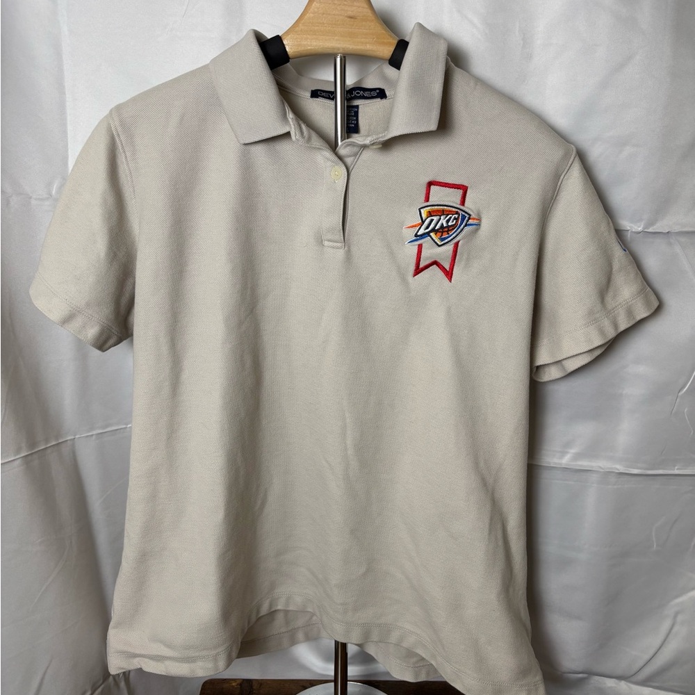 Devon & Jones Women’s Oklahoma City Thunder Polo XL Embroidered Michelob Ultra